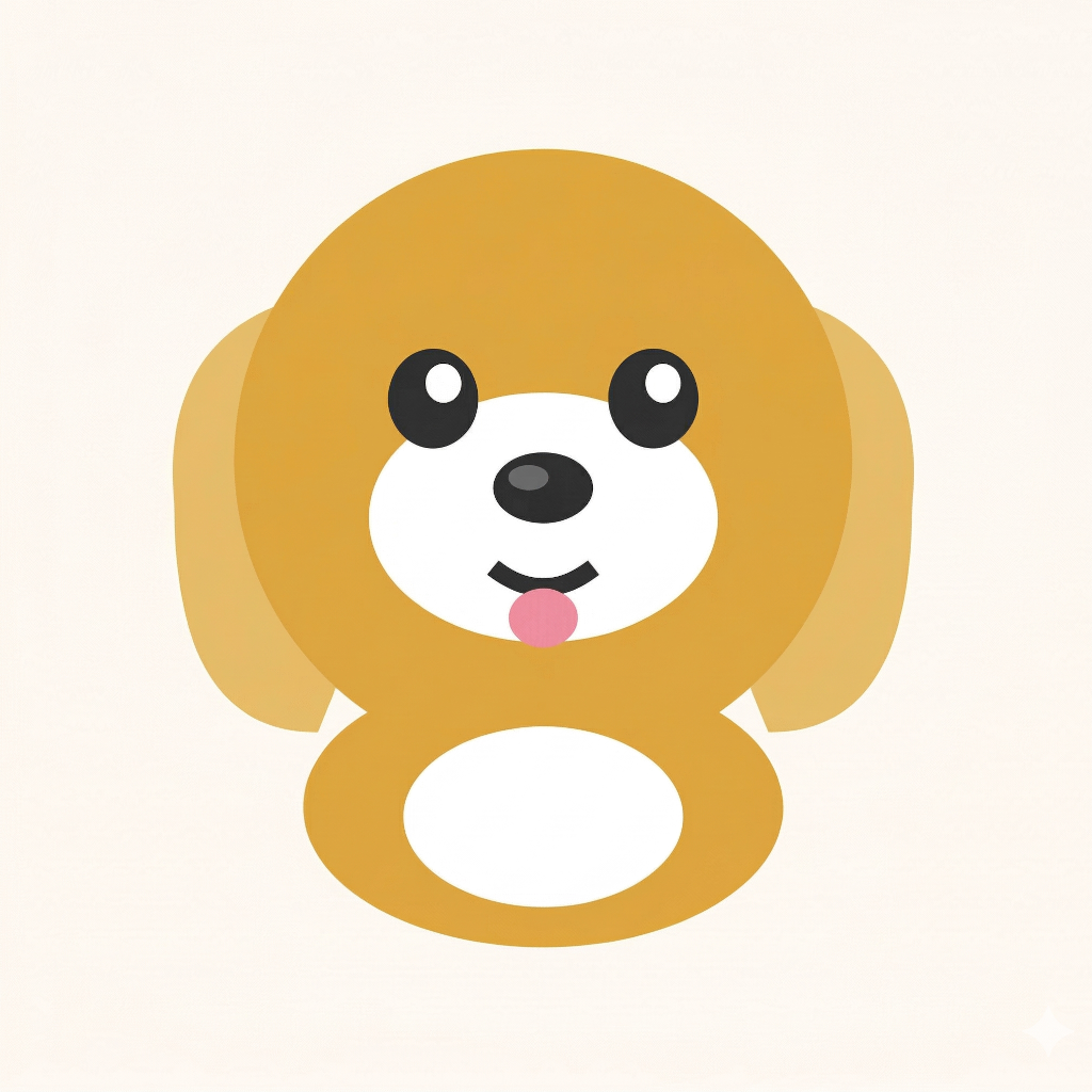 ARFID App Icon — a friendly puppy