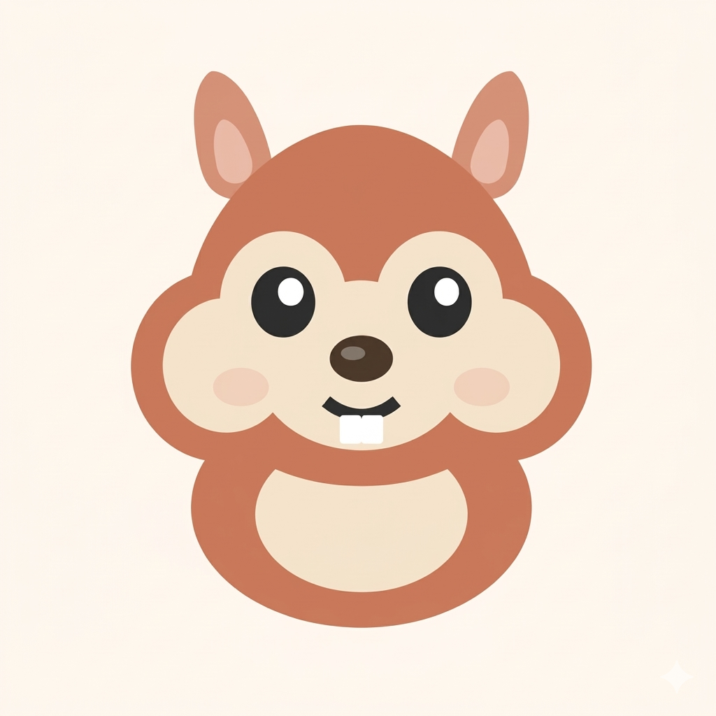 CHIP App Icon — a friendly chipmunk